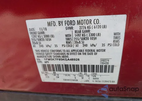 2019 Ford Explorer Limited from USA, damaged, VIN 1FM5K7F85KGA48928